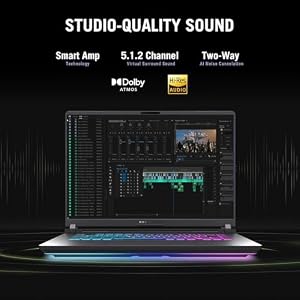 ASUS ROG Strix G16 Gaming Laptop, Intel Core i7 14650HX (Up to 5.2 GHz), NVIDIA RTX 5060, 16" 1920x1200 FHD+ 165Hz 3ms Nebula Display, 32 GB DDR5 RAM, 1 TB SSD, Win 11 Pro, RGB KB & Gaming Accessories — photo 4 of 6