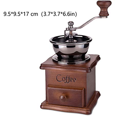 FDQ Máquinas de café expreso Máquina de café de manivela Manual Retra para el hogar pequeño Espresso cafetera con… - Imagen 3