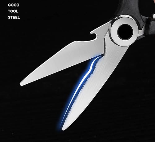 Miniatura 3 de Molovee Tijeras de cocina de acero inoxidableTijeras de cocina resistentes con tijeras de hierbasTijeras afiladas para todo propósito