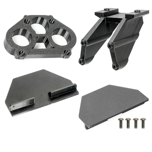 4PCS TPU 3D Printed Rear Mud Guards and Support Set for Arrma 1/5 KRATON & Outcast 8S,Long Lasting Strong Flexibility RC Car Rear Dirt Guards Dust,Dirt,Stones or Mud for Arrma 8S Upgrade Part-Set
