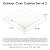 Favoyard Patio Chair Cushions 19 x 19 x 3 Inch Waterproof Outdoor Seat Cushions for Patio Furniture 3-Year Color Fastness Garden Sofa Couch Pads with Handle & Adjustable Straps Set of 2, Blue