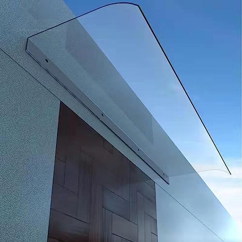 Auvent de porte en polycarbonate transparent de 360 cm de long - 2