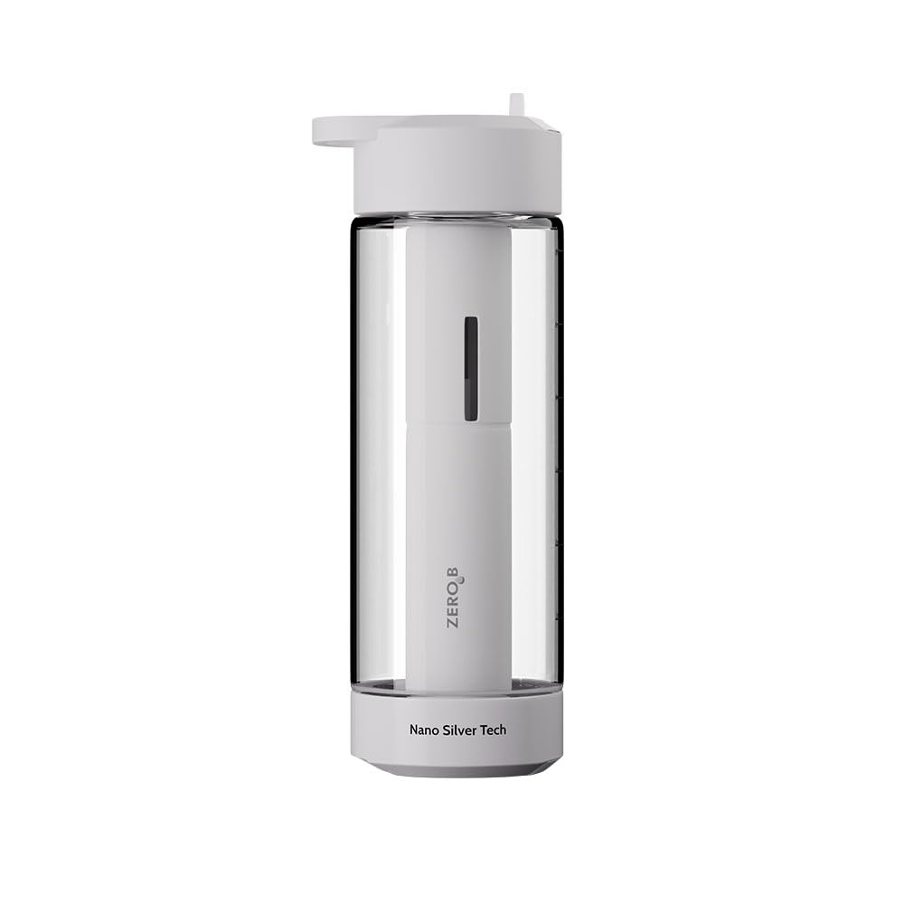 Zero B H2Ohh Portable Water Filter Bottle – 600ml | Removes 99.9% Bacteria & Viruses | Durable TRITAN Material | Instant Purification | Eco-Friendly Travel & Fitness Bottle (WHITE)-image-15
