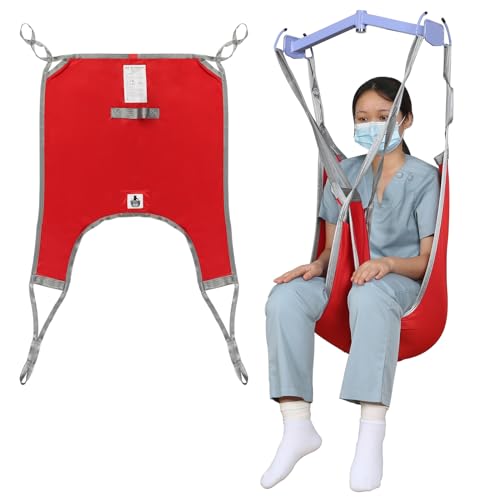 EZ Assistive Hoyer Lift Sling for Toileting, Patient Lift Sling with Divided Leg U-Sling for Transfer Sling, 500lbs Weight Capacity (Large)