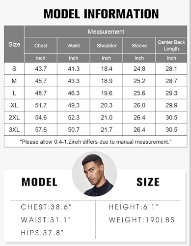 Coofandy Beach Shirts For Men Long Sleeve Button Down Shirt Casual Cuban Collared Summer Wrinkle Free Shirts Black Large thumb #5