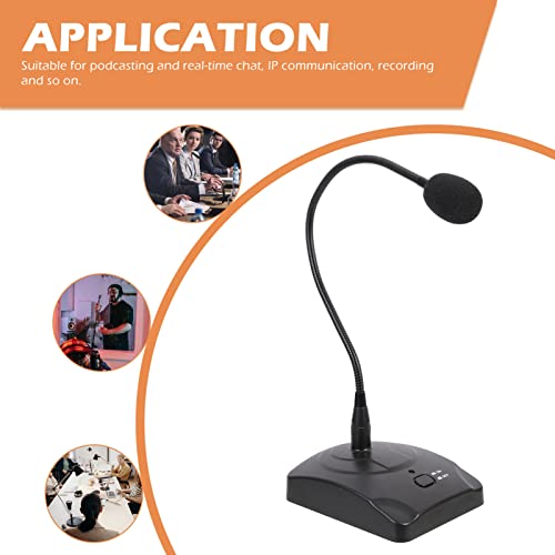 MILISTEN Microfone de computador Plug and Play Desktop Condenser Microfone PC Laptop microfone