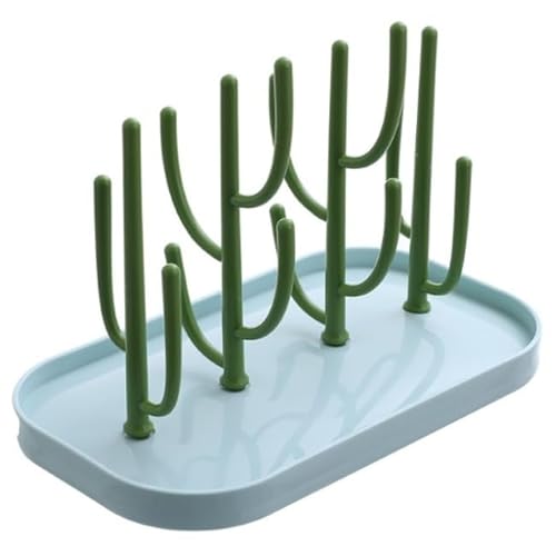 Demanca 哺乳瓶ラック ボトル 水切り 哺乳瓶 乾燥 哺乳瓶立て コップ収納 水切りトレー 哺乳びん洗浄器具 哺乳瓶 水切りラック 抗菌 清潔 取り外し (C)