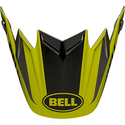 BELL Moto-9 Flex Visier Offroad Motorradhelm-Zubehör – Teilung matt/glänzend schwarz/hochsichtbar/grau
