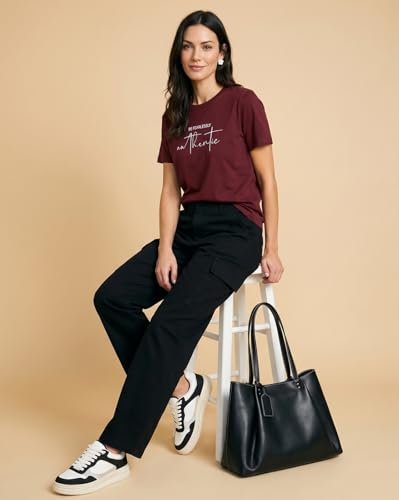 Image of Nobero Women's Graphic Printed T-Shirt | Regular Fit 180 GSM Cotton Tee for Women | Comfortable Round Neck Casual Wear