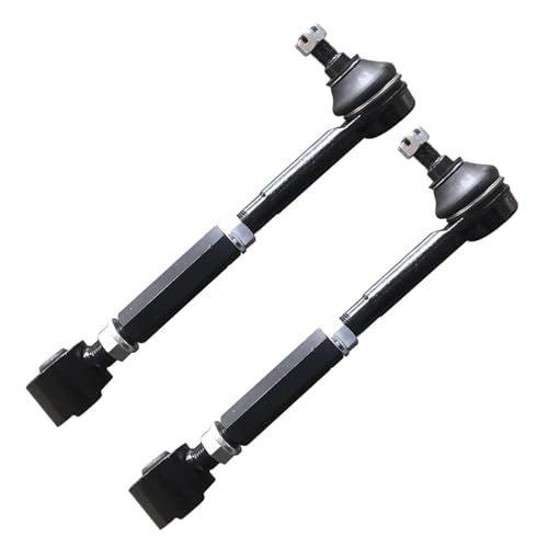 Image of Detroit Axle - 4pc Rear Control Arms Kit for 2006 2007 2008 2009 2010 2011 Toyota RAV4 [Adjustable], 2 Lower Forward Control Arms with Ball Joint 2 Sway Bar End Links Replacement