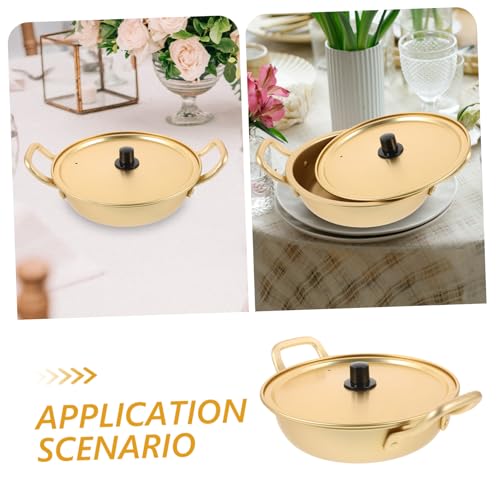 Korean Ramen Cooking Pot - 18cm Aluminium Noodle Cooker with Lid & Handles for Efficient Kitchen Use - Image 6