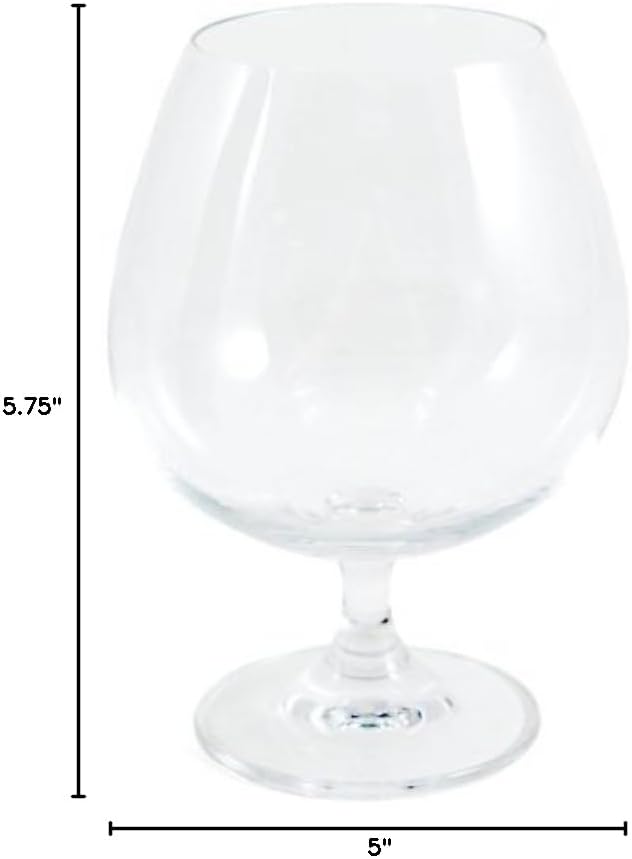 Anchor Hocking 17.5 Ounce Glass Everton Brandy Glass, Set of 6