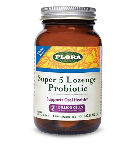 Udo's Choice Super 5 Probiotic 60 count - Daily Oral Health Probiotic for Adults & Children - 5 Strain Combo for Gums, Teeth, Bad Breath that Melts in Your Mouth