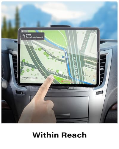 image for APPS2Car CD Slot Tablet Car Mount for 4.7-11 inch Tablets [2-in-1] Low