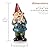 Alpine Corporation | 12"H Outdoor Garden Gnome Yard Statue with Bird Accent — Whimsical Hand-Painted Décor for Lawn, Patio & Flower Beds — Multicolor Finish