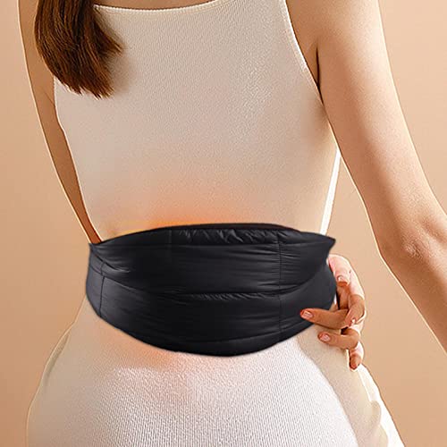 cintura quente | Almofada quente – Bolso interno do cinto, tecido lã polar, cintura ajustável para e