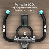 Cecotec Indoor Exercise Bike with a Flywheel of 13 kg DrumFit Indoor 13000 Race. Heart Rate Monitor, LCD Screen, Device Holder, Wheels, Friction Resistance, Adjustable Saddle - 5