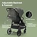 Mompush Nova Infant Baby Stroller for Newborn to Toddler, Oversized Seat up to 50 lbs, All-Terrain 10