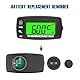 Runleader Digitales Motortemperaturmessgerät, grünes Hintergrundbeleuchtungsdisplay für Rasenmäher, Traktorgenerator, Motorrad, Kettensäge usw.