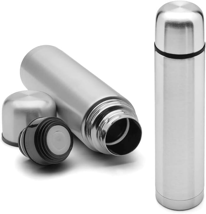 Vacuum Flask 500ml - Stainless Steel Insulated Water Bottle - Double Wall Thermal Flask for Hot and Cold Drinks - Leakproof Travel Mug - Reusable Drink Bottle for Office Gym School Hiking Camping