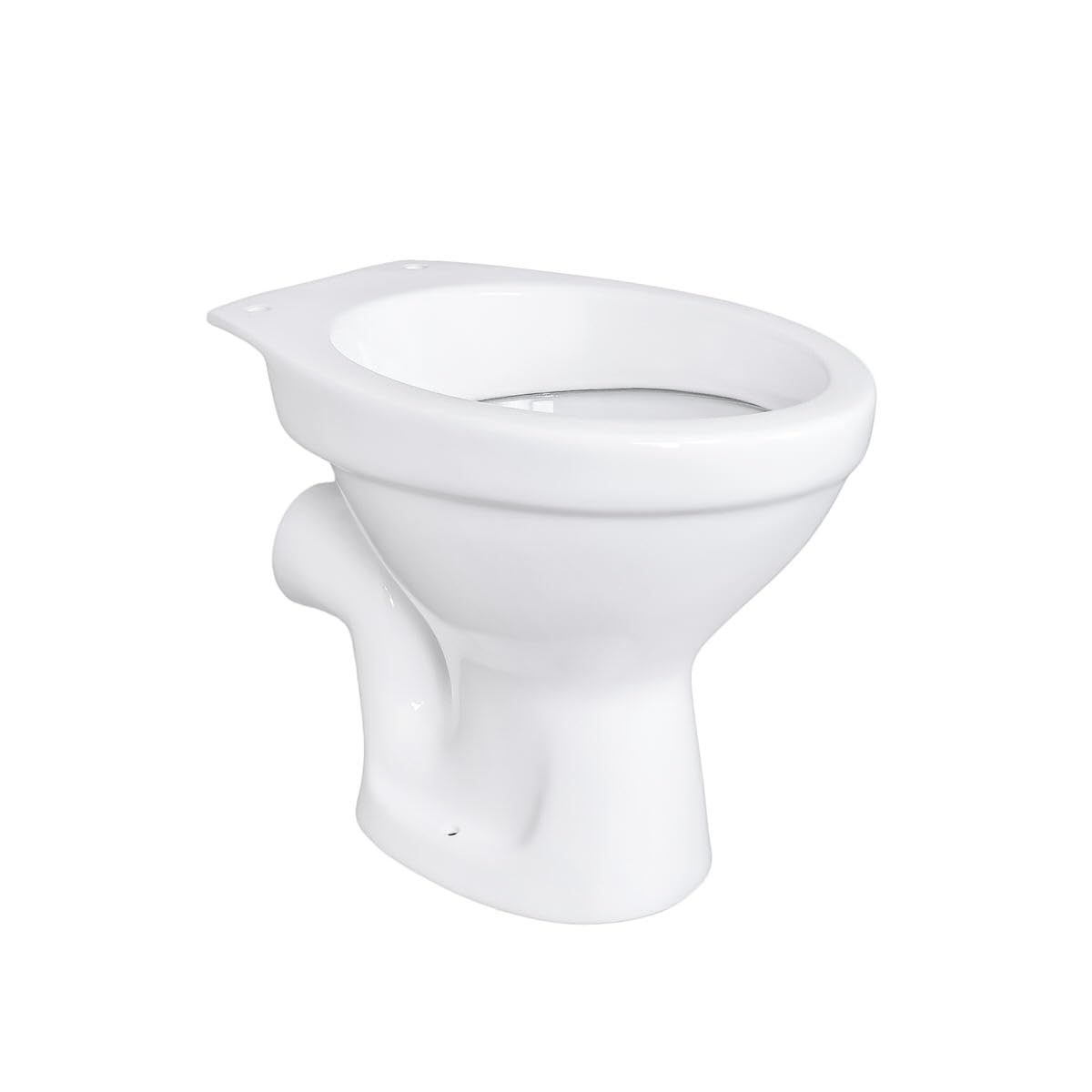 Belvit Inodoro de pie con descarga profunda, blanco | Inodoro de pie, salida horizontal, sin cisterna, de pie en el suelo, cerámica