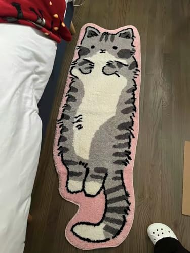 Tapete de baño gato hecho a mano 76x51 cm miniatura 2