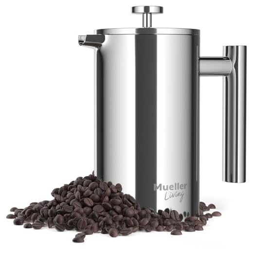 MuellerLiving 20oz Stainless Steel French Press
