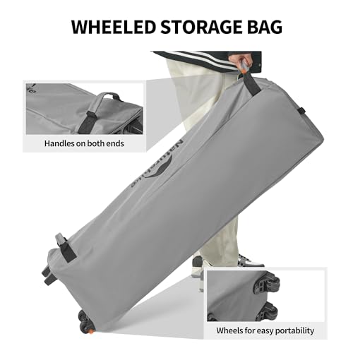 image for Naturehike Queen-Sized Airbed Cot Combo, Folding 2 Person Camping Cot 