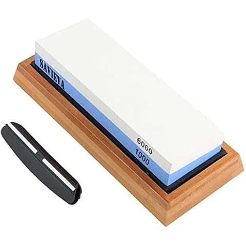 Savieva Whetstone Waterstone Knife Sharpening Water Wet Stone Sharpener Suitable for Kitchen Knives (1000/6000) Cover