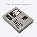 High Efficiency Time Clock 4 in 1 Face Recognition Fingerprint Password Card Chinese and English Employee Attendance Machine for Offices Factories Hotels Schools (US Plug)