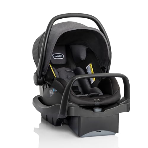 Image of Evenflo Pivot Suite Modular Travel System with LiteMax Infant Car Seat, Devon Gray
