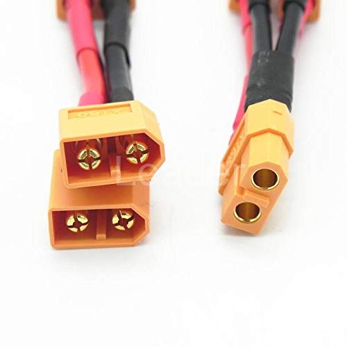 Gimax 20 Pcs/Lot XT90 Parallel Battery Connectors Adaptor Cable Extension Y Splitter For Parallel Battery Connection ZD0192