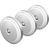 Sycees Motion Sensor LED Night Light, Battery Operated, Stick on Anywhere, Daylight White, 3-Pack