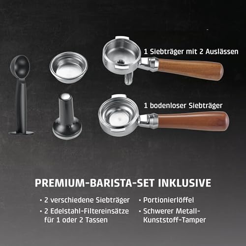 Foto von Caso EspressoGourmet Advanced - Siebträgermaschine mit Milchaufschäumer