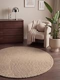 Hanse Home Wollteppich Calmio - Natur Wohnzimmerteppich Rund...