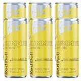 6X Confezione Per Red Bull Summer Edition Sudachi Lime, Energy Drink, Nuova Versione, 6 Lattine da 250ml