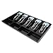 Kuuleyn Cash Register Drawer Insert Tray,Material Tray, with Metal Clip Cash Drawer Register Five Compartment Currency Storage Box for Money Storage