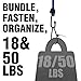 ZipIts 650 Pieces Cable Tie Assortment 4-in, 8-in, and 11-in, Black UV Resistant, Nylon 6/6, UL Listed, Contractor Grade Quality Wire Ties