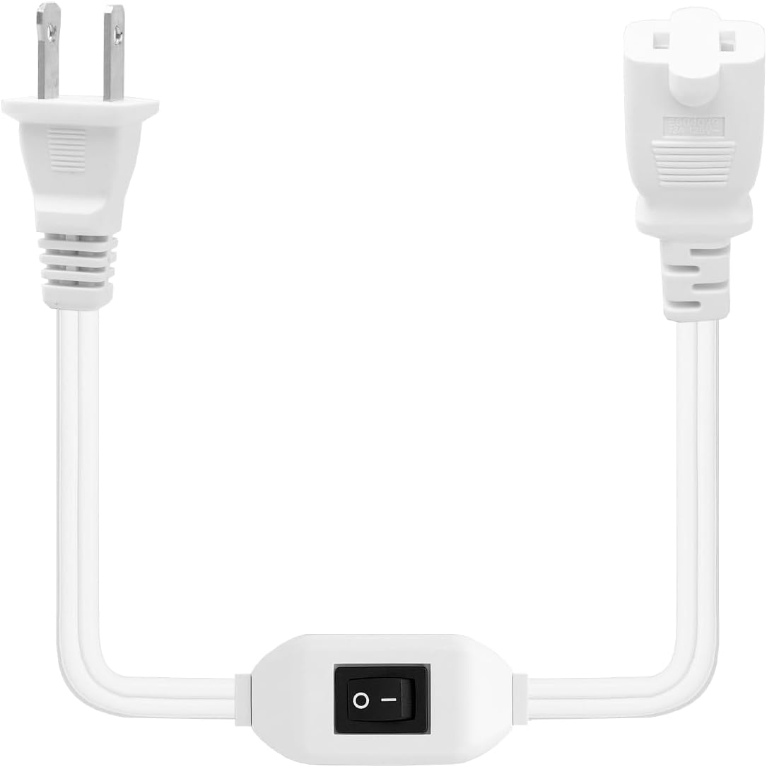Amazon.com: 16AWG On/Off Switch Extension Cord 0.6Meter Polarized ...