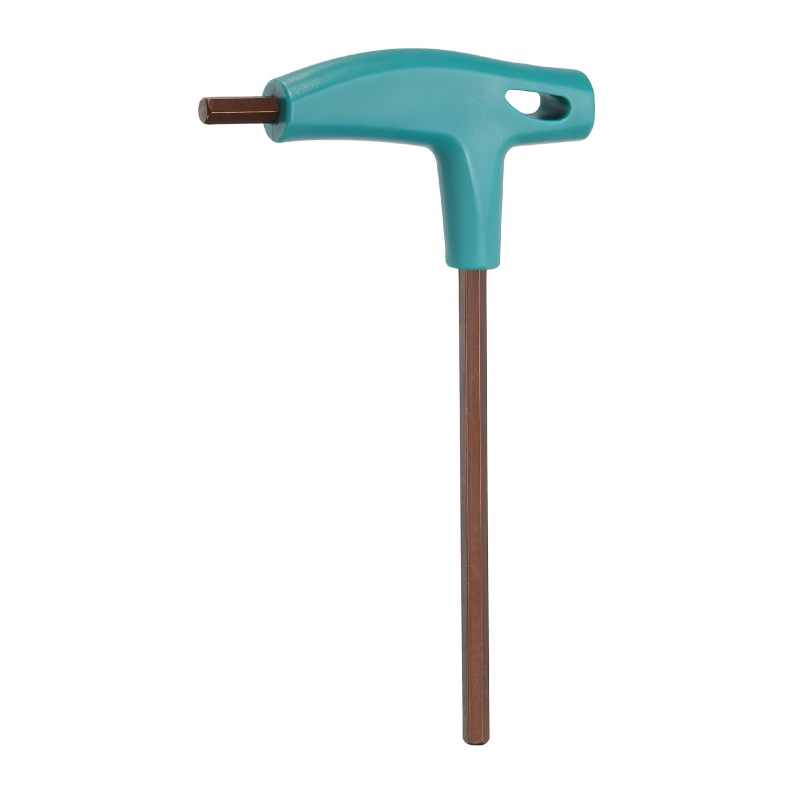 sourcing map T-Handle Hex Key Wrench 5mm Metric S2 Steel PP Handle T-Key Inner Hexagon Wrenches Spanner Repair Tool for Automotive Household Maintenance, Green