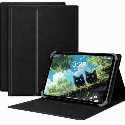 For TCL Note A1 NXTPAPER �P�[�X �J�o�[ Pokaas ���C�z�� �X�^���h�@�\ ���p�x�Ή� �S�ʕی� �ϏՌ� �����h�~ �y�� ���^ ����PU���U�[�i�u���b�N�j