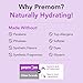 Premom Inositol Plus - 2000mg Myo-Inositol & 50mg D-Chiro Inositol - Personal Fertility Lubricant for Conception 4oz- Ovarian & Reproductive Health