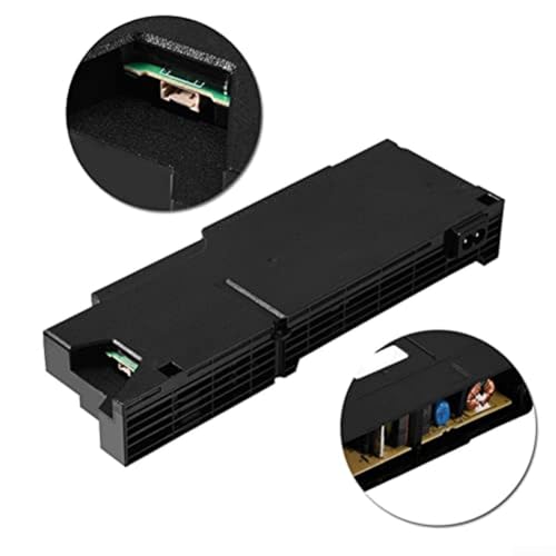 HaloModora Alimentation 4 broches pour PS4 CUH-1215A CUH-12XX, ADP-200ER Pièce de rechange, ABS noir résistant à l'usure – vue 3