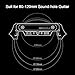 Wireless & Wired Acoustic Guitar Pickup System,Wireless Soundhole Pickup with Receiver Microphone 30M Transmission for 80-120mm Sound-hole Acoustic Guitar Pickup (Black)