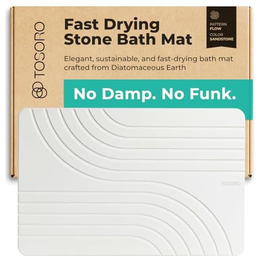 TOSORO Diatomaceous Earth Bath Mat