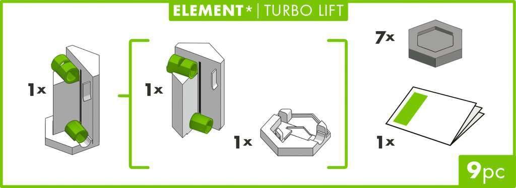Ravensburger GraviTrax Element Turbo Lift 12020010 - Erweiterung für Deine Kugelbahn - Murmelbahn und Konstruktionsspielzeug ab 8 Jahre - 4