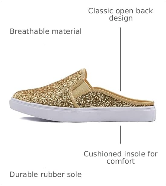 Image of FEVERSOLE Women's Sport Mules Slip On Loafers Fashion Backless Sneakers