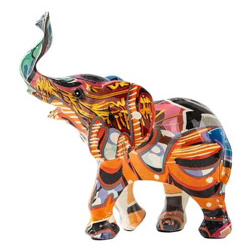 Niedliche Elefanten-Figur, Kunstharz, Glücks-Elefantenstatue, Dekoration,...