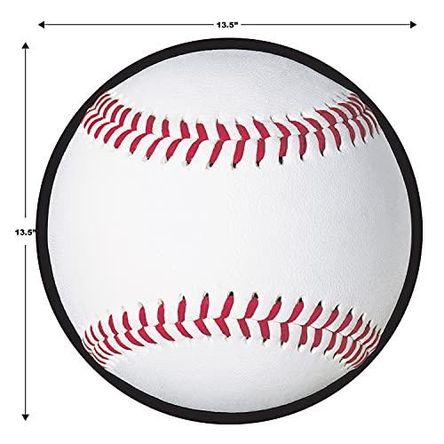 Beistle 24-Pack Baseball Cutout, 13-1/2-Inch
