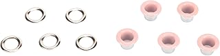 XHTLLO 500 Sets Grommet Kit 6mm Round Sturdy Copper Vibrant Color Eyelet Kit for Leather Clothes Fabric, Easy Installation, Wide Application(Pinkest)